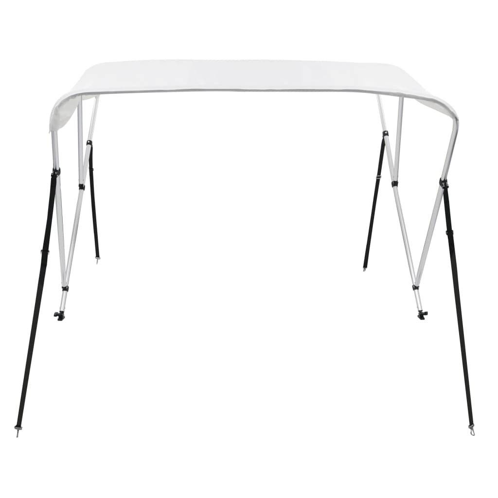 3-Bow Bimini Top Weiß 183 x 140 x 140 cm