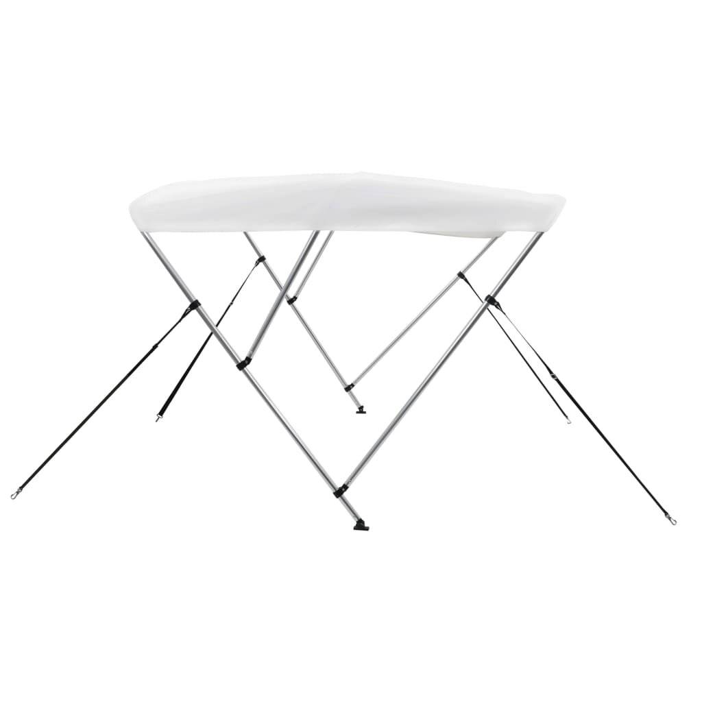 3-Bow Bimini Top Weiß 183 x 160 x 140 cm