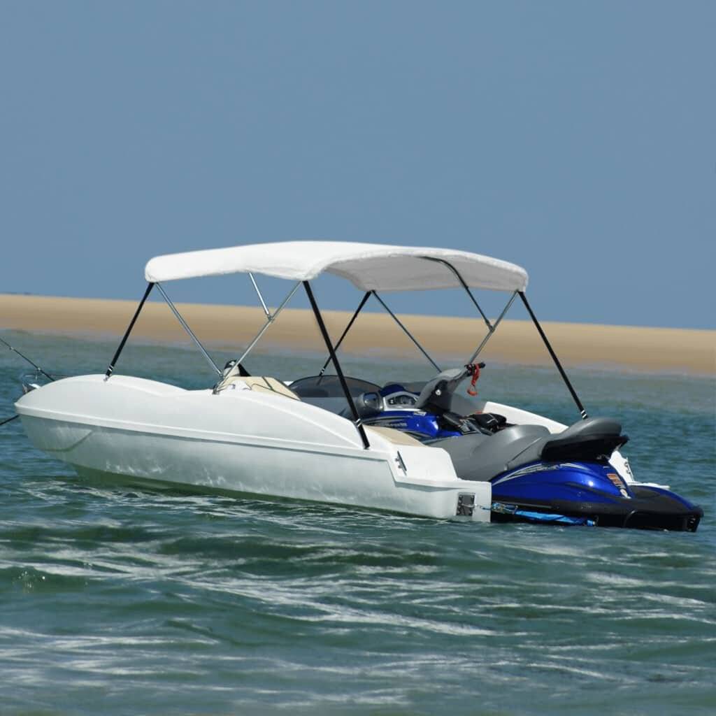 3-Bow Bimini Top Weiß 183 x 160 x 140 cm