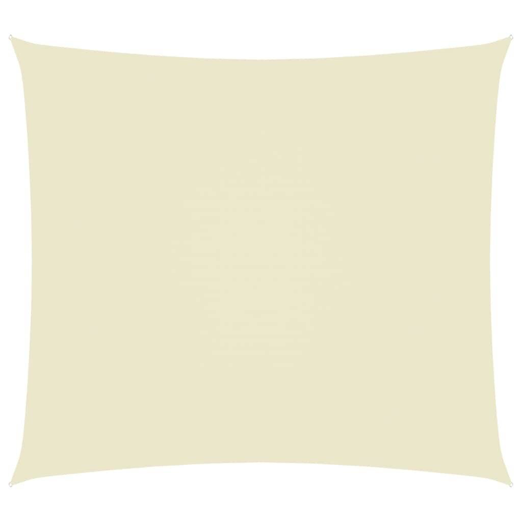Sonnensegel Oxford-Gewebe Rechteckig 3x4 m Creme
