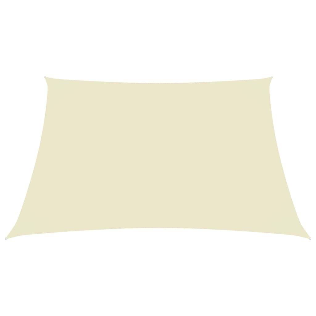 Sonnensegel Oxford-Gewebe Rechteckig 3x4 m Creme