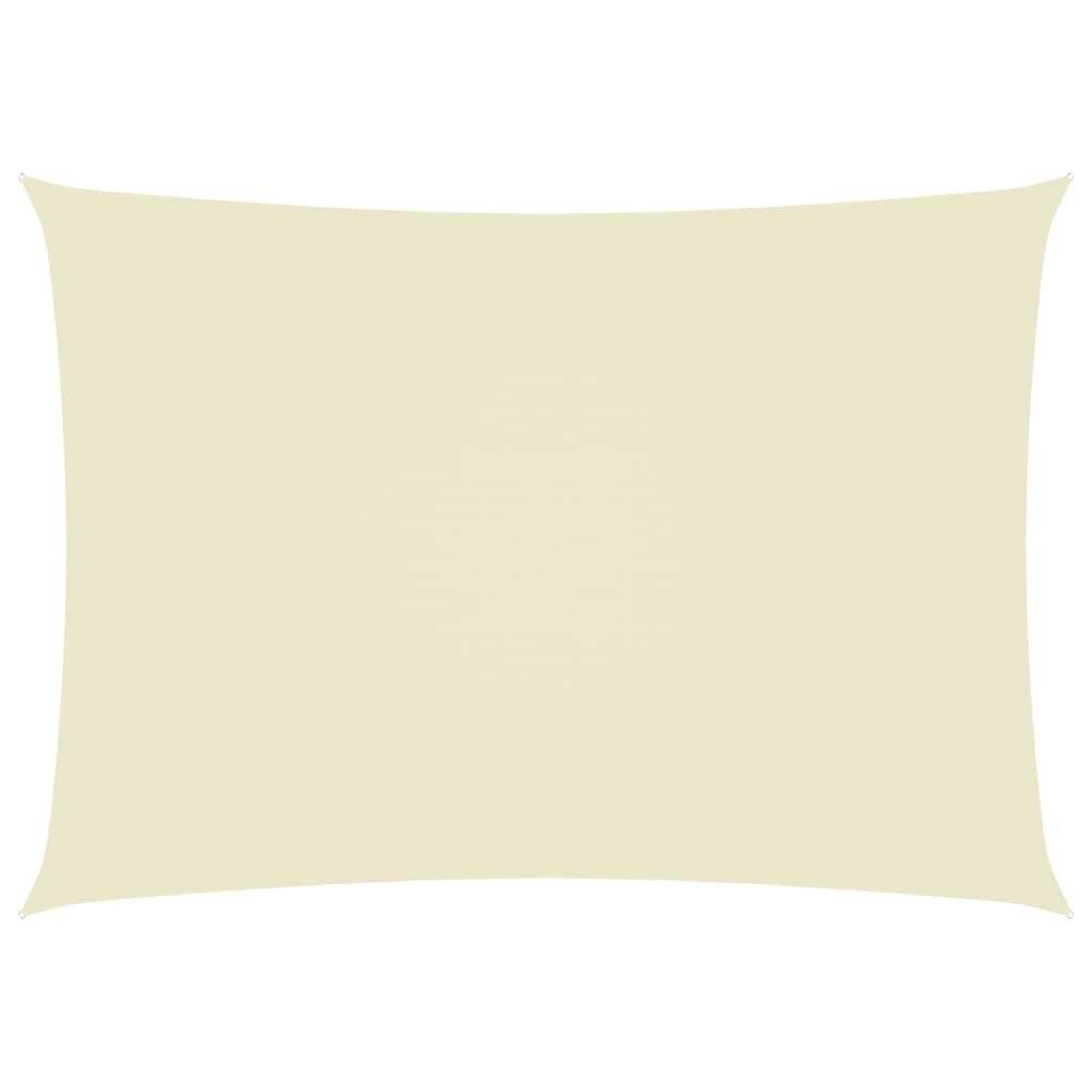Sonnensegel Oxford-Gewebe Rechteckig 3x4,5 m Creme