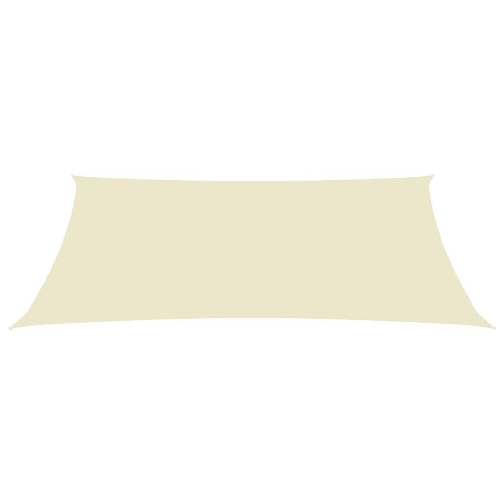 Sonnensegel Oxford-Gewebe Rechteckig 3x4,5 m Creme