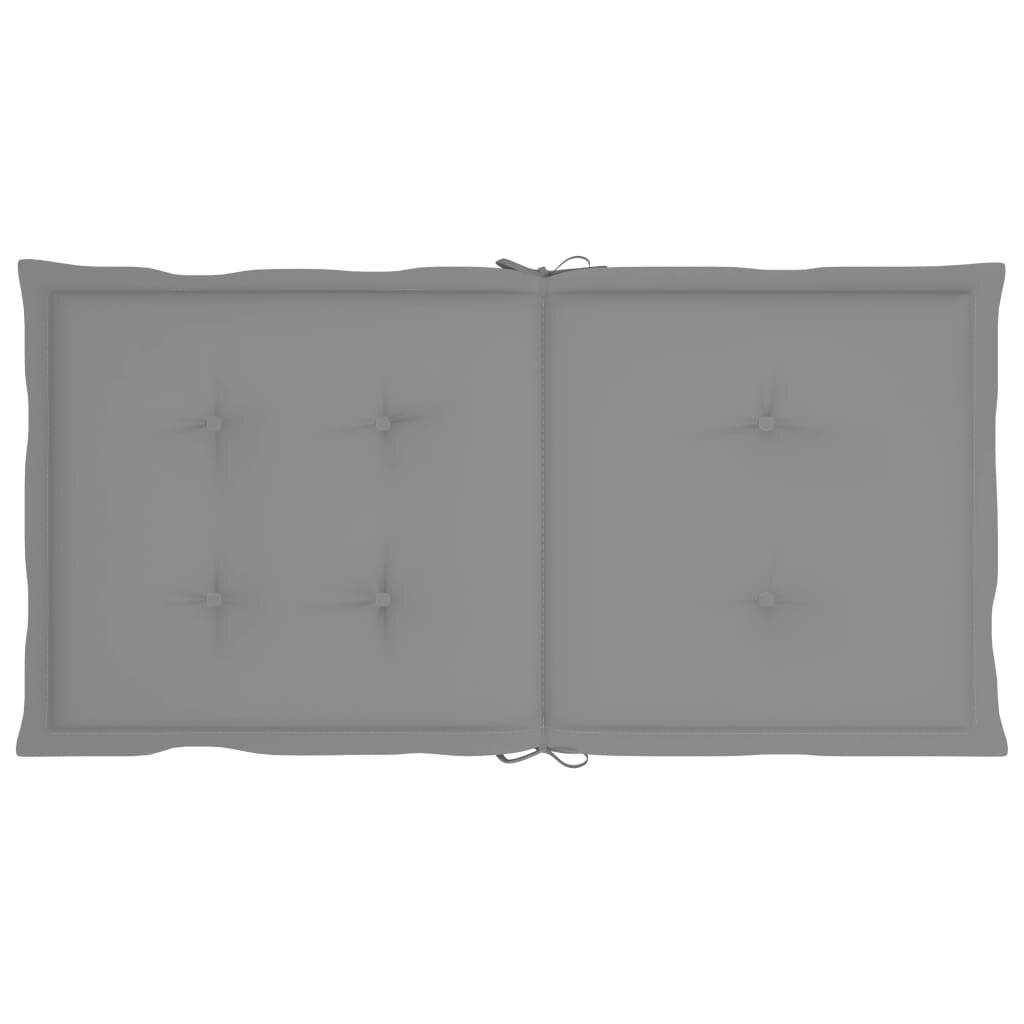 Gartenstuhlauflagen 6 Stk. Grau 100x50x4 cm