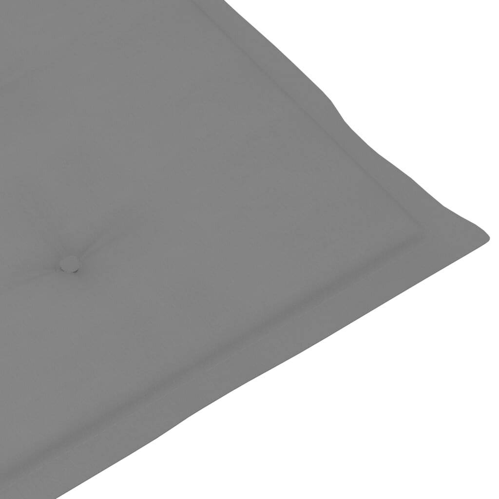 Gartenstuhlauflagen 6 Stk. Grau 100x50x4 cm