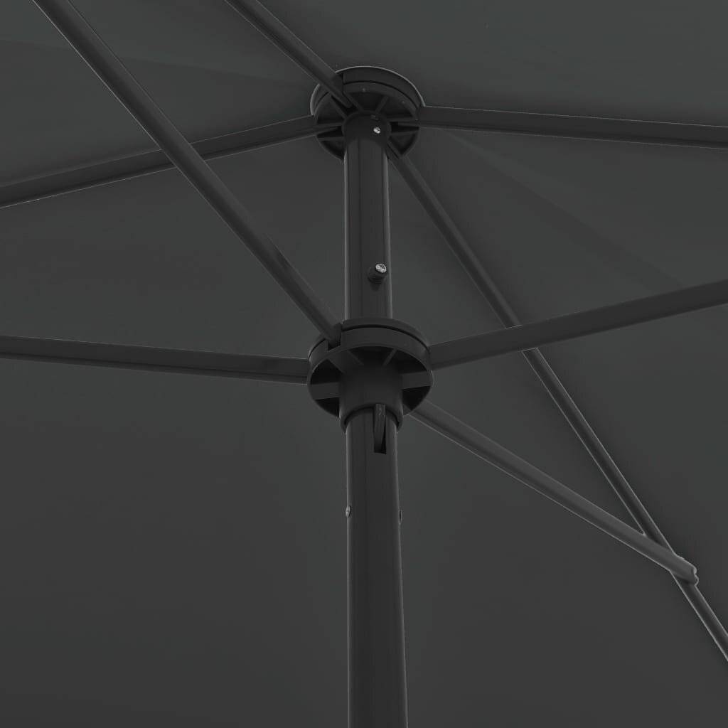 Strandschirm Anthrazit 200x125 cm