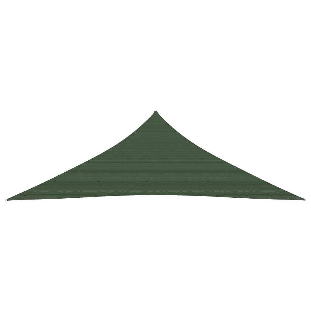 Sonnensegel 160 g/m² Dunkelgrün 3,5x3,5x4,9 m HDPE