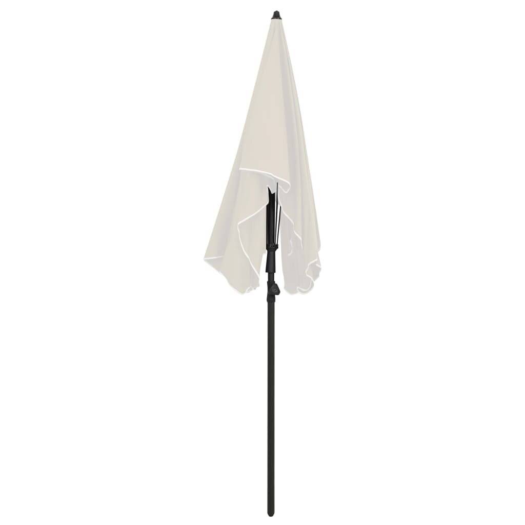 Sonnenschirm mit Mast 200x130 cm Sandfarben