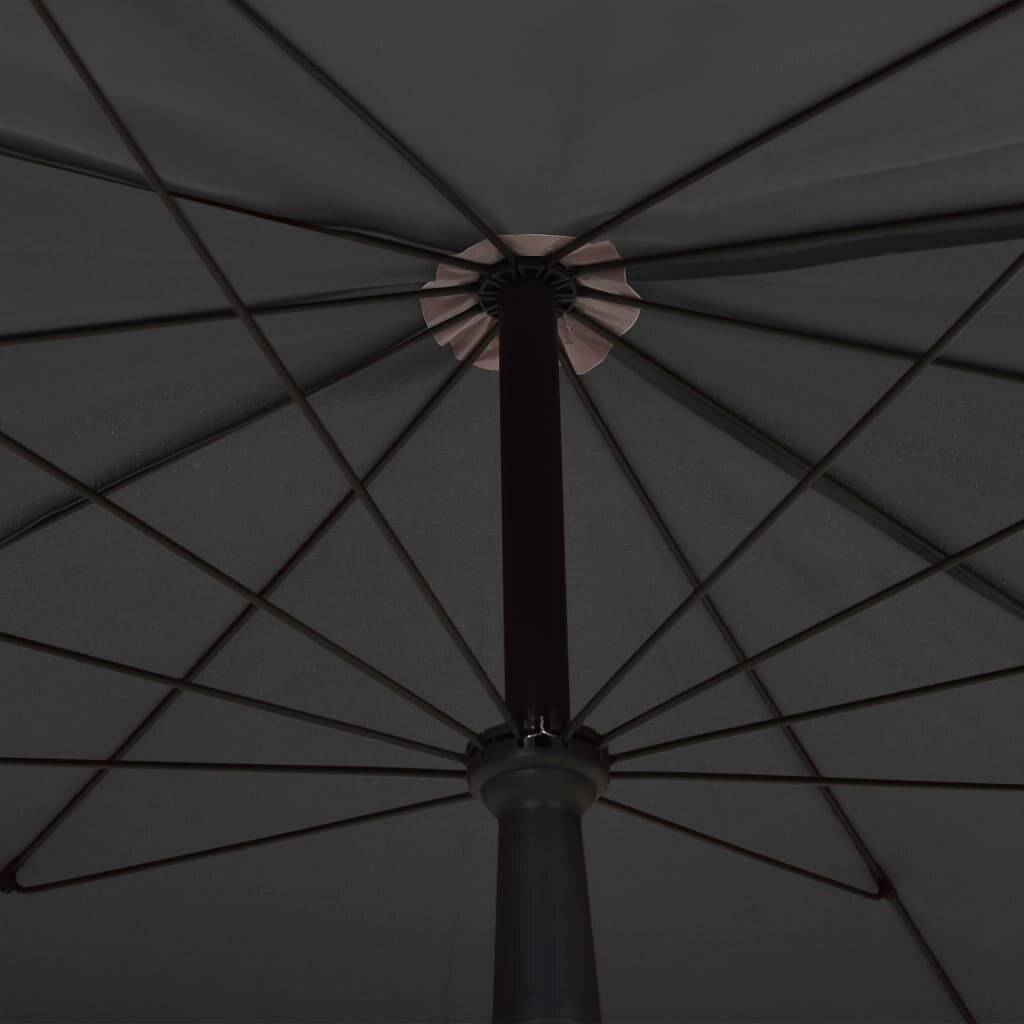 Sonnenschirm mit Mast 200x130 cm Anthrazit