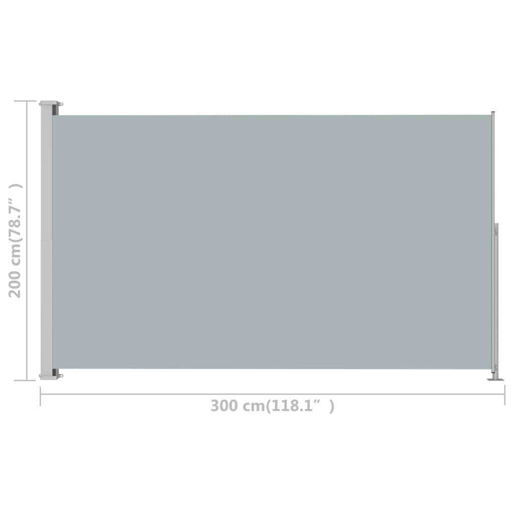 Ausziehbare Seitenmarkise 200x300 cm Anthrazit