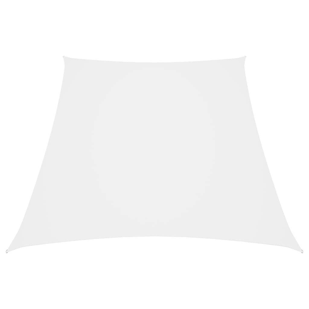 Sonnensegel Oxford-Gewebe Trapezförmig 4/5x3 m Weiß