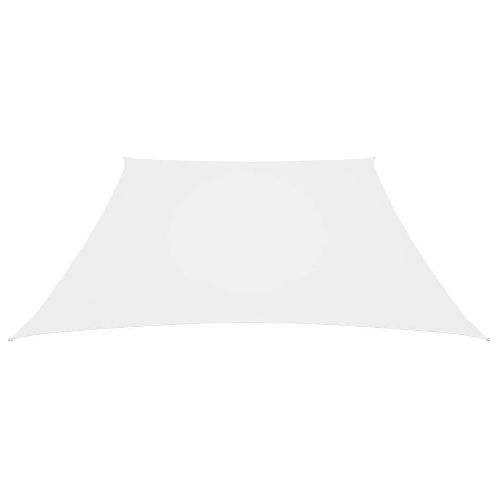 Sonnensegel Oxford-Gewebe Trapezförmig 4/5x3 m Weiß
