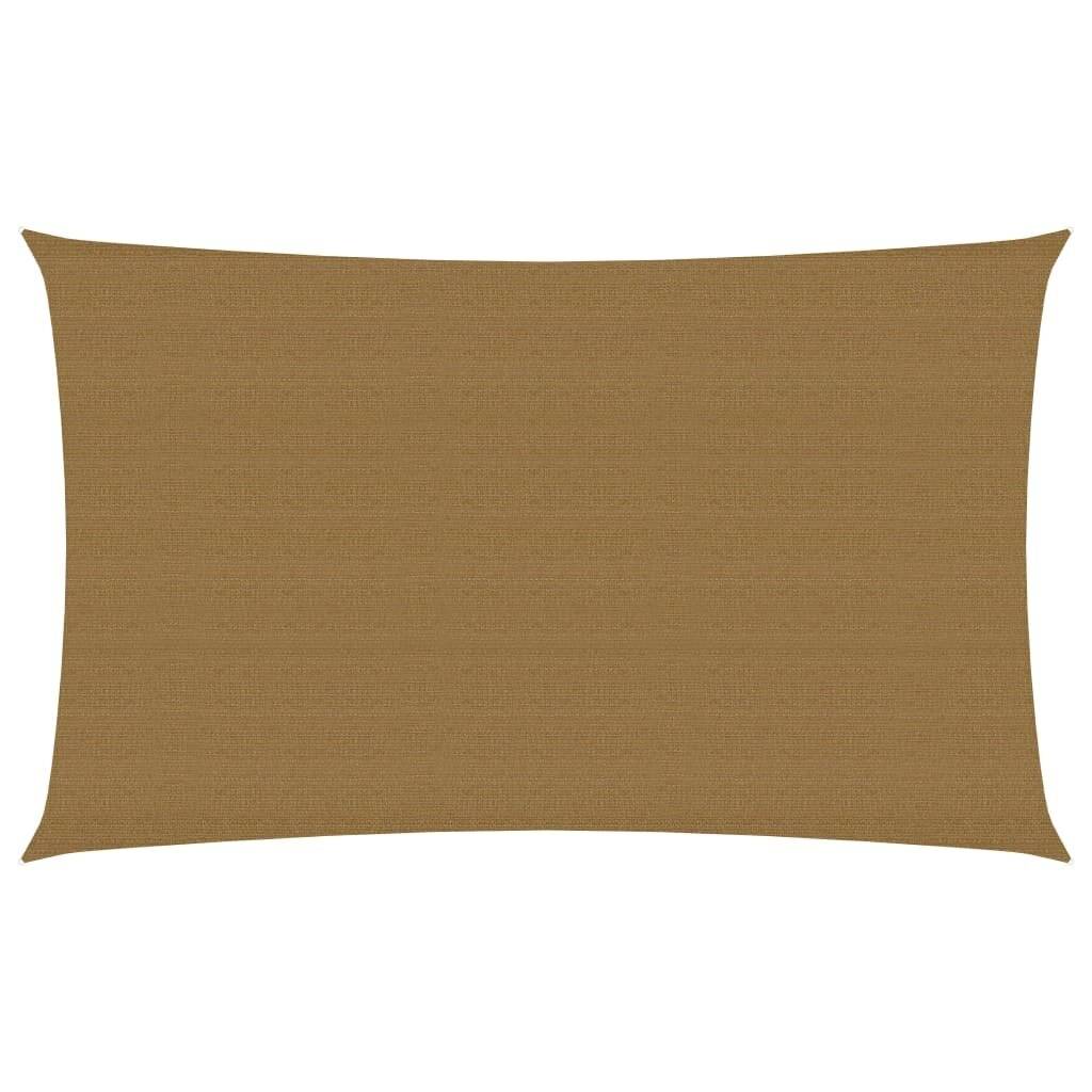 Sonnensegel 160 g/m² Taupe 2x4,5 m HDPE