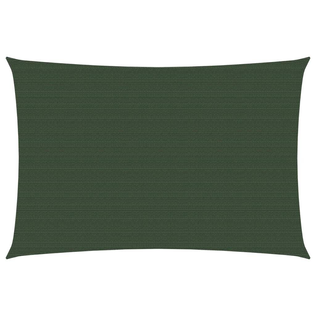 Sonnensegel 160 g/m² Dunkelgrün 3,5x4,5 m HDPE