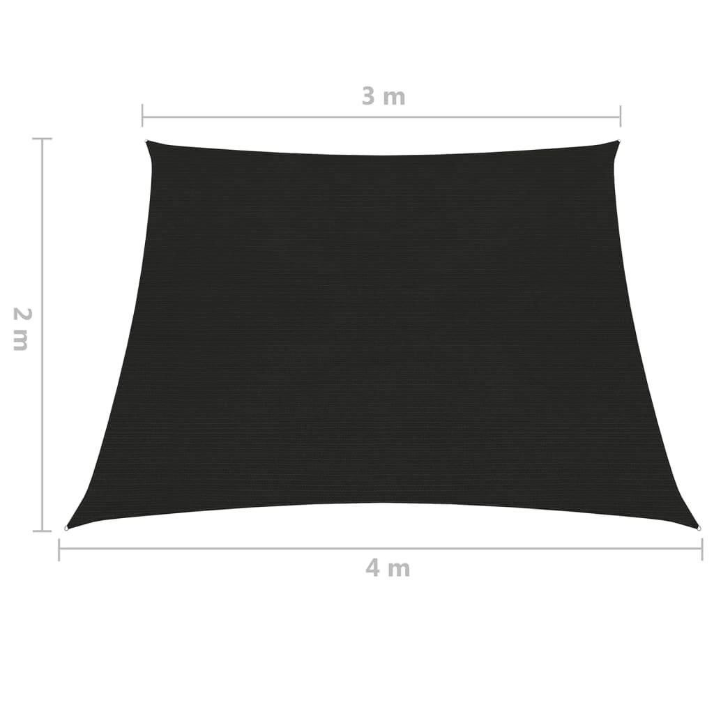 Sonnensegel 160 g/m² Blau 3/4x2 m HDPE