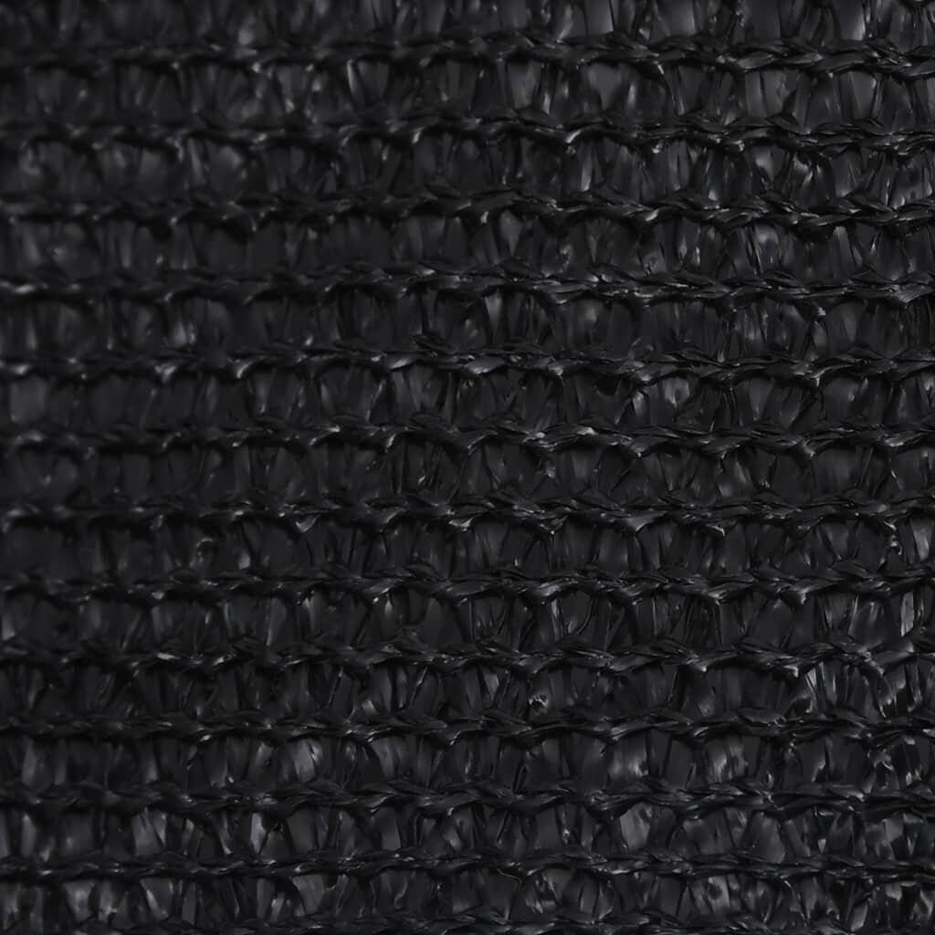Sonnensegel 160 g/m² Schwarz 2x2 m HDPE