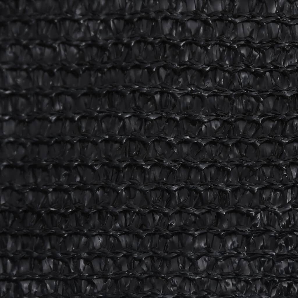 Sonnensegel 160 g/m² Schwarz 2,5x2,5 m HDPE