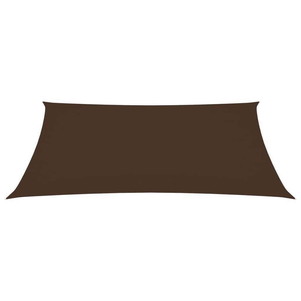 Sonnensegel Oxford-Gewebe Rechteckig 3,5x4,5 m Braun