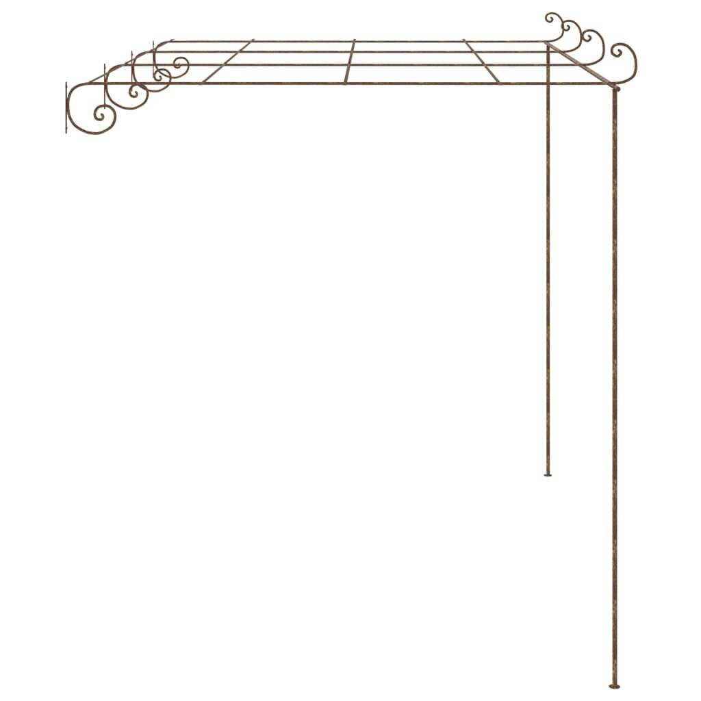 Garten-Rosenbogen Antik-Braun 4x3x2,5 m Eisen
