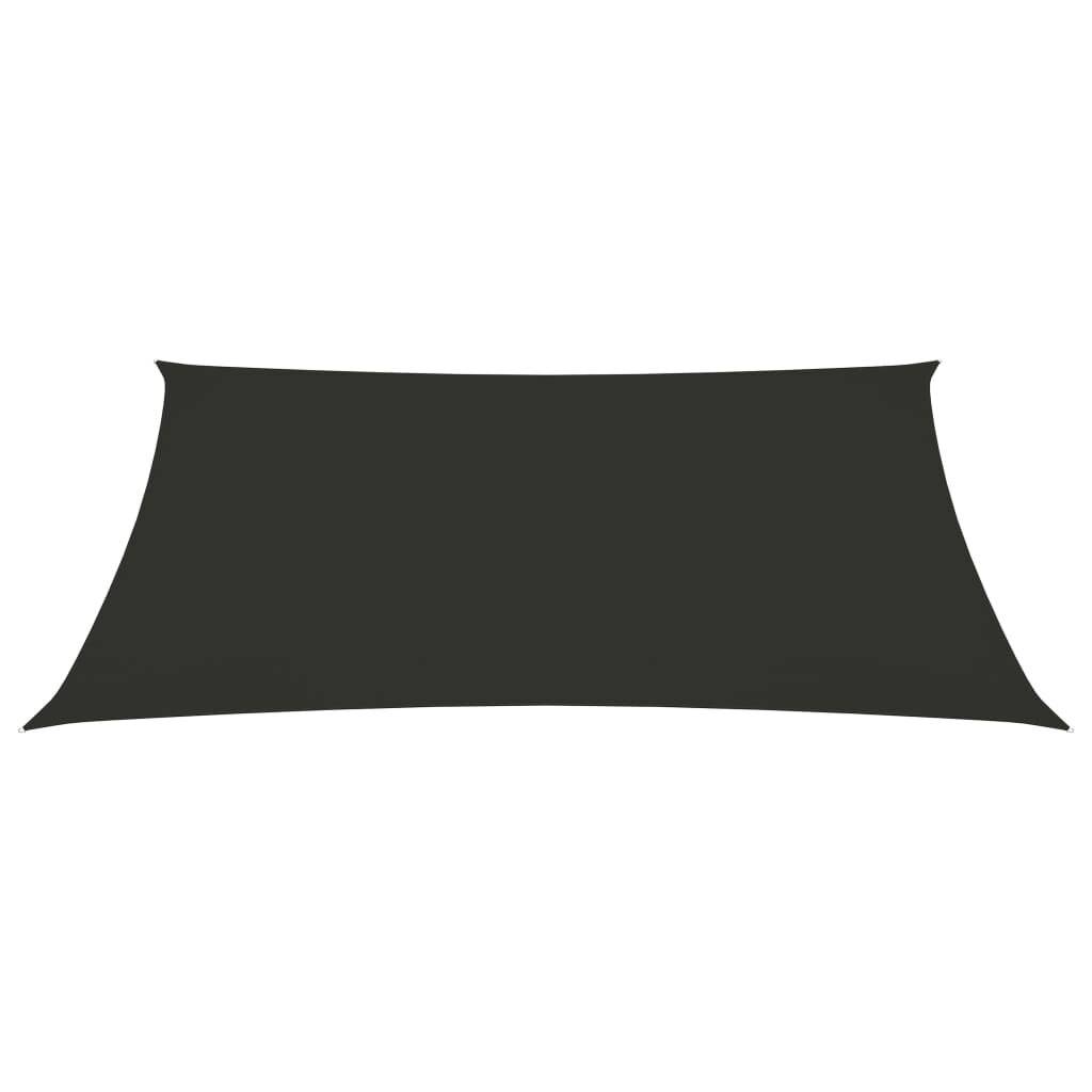 Sonnensegel Oxford-Gewebe Rechteckig 3x4,5 m Anthrazit