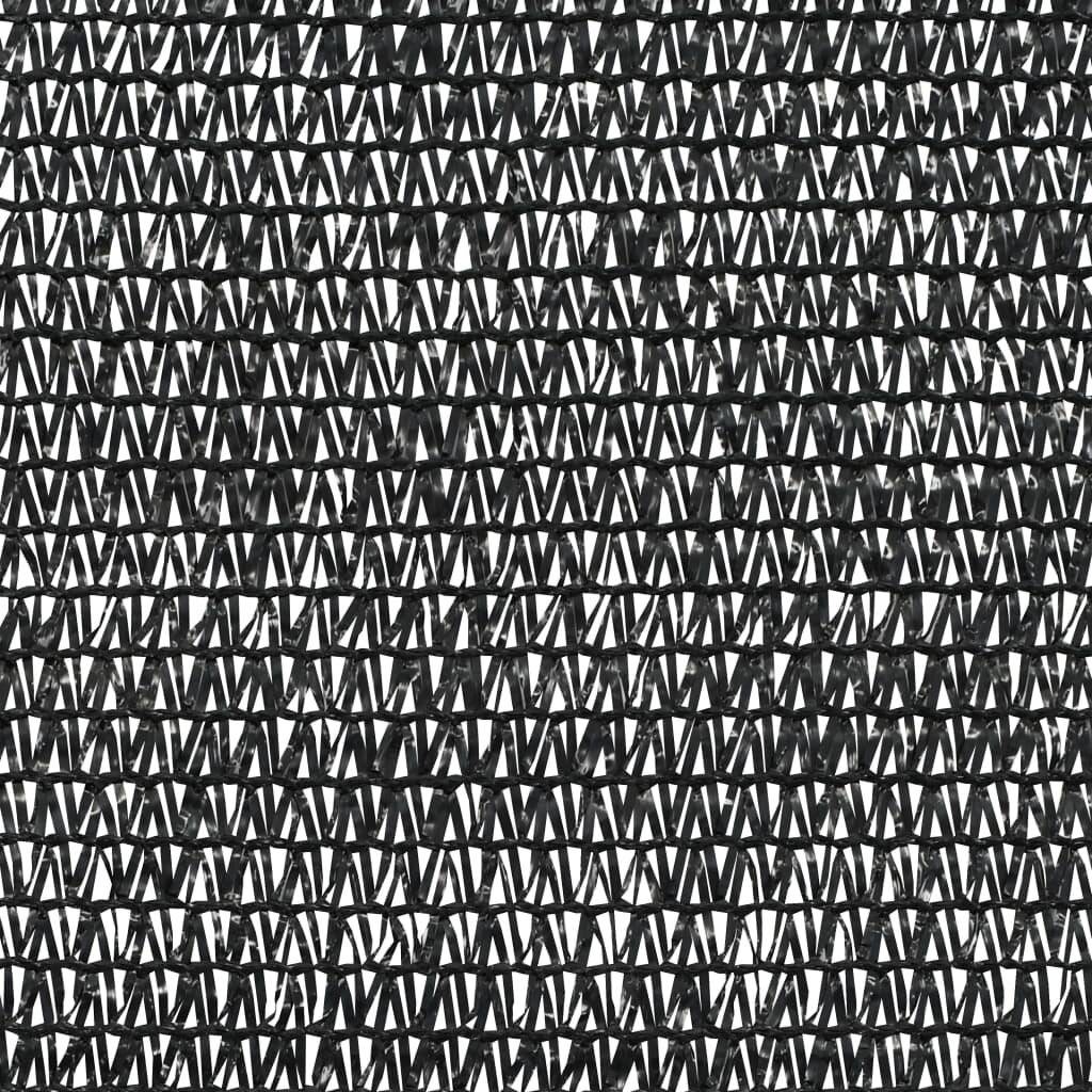 Zaunblende Schwarz 3,6x10 m HDPE 75 g/m²