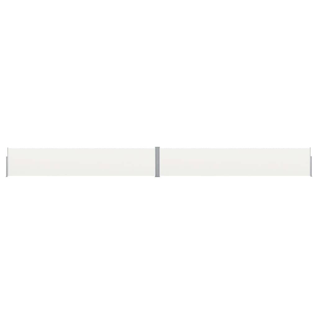 Ausziehbare Seitenmarkise 140x1200 cm Creme