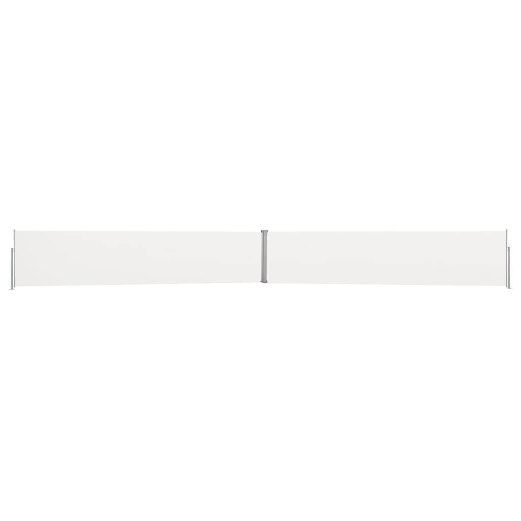 Ausziehbare Seitenmarkise 140x1200 cm Creme