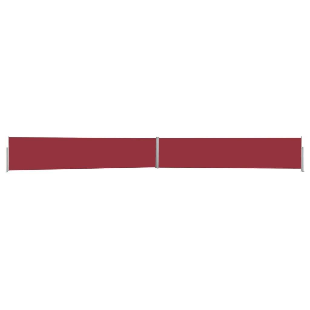 Ausziehbare Seitenmarkise 140x1200 cm Rot
