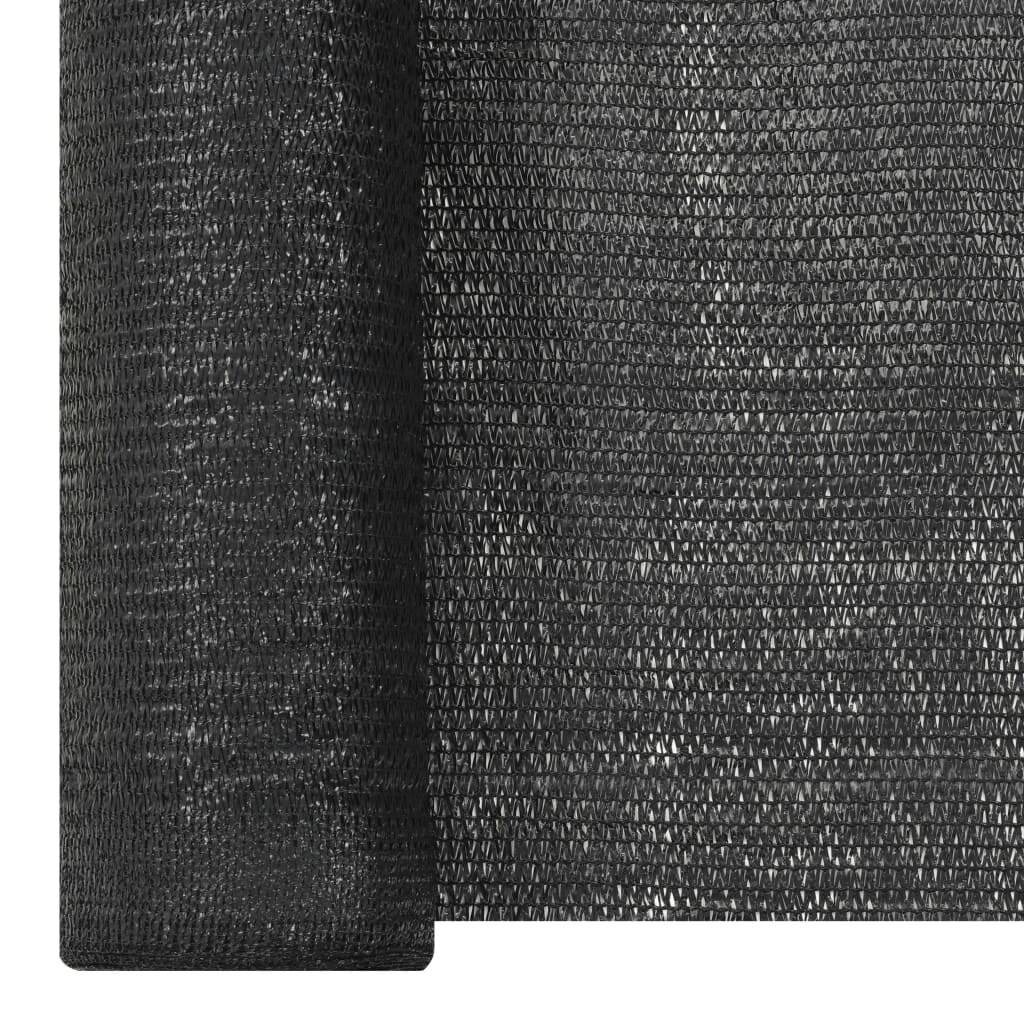 Zaunblende Schwarz 3,6x10 m HDPE 150 g/m²