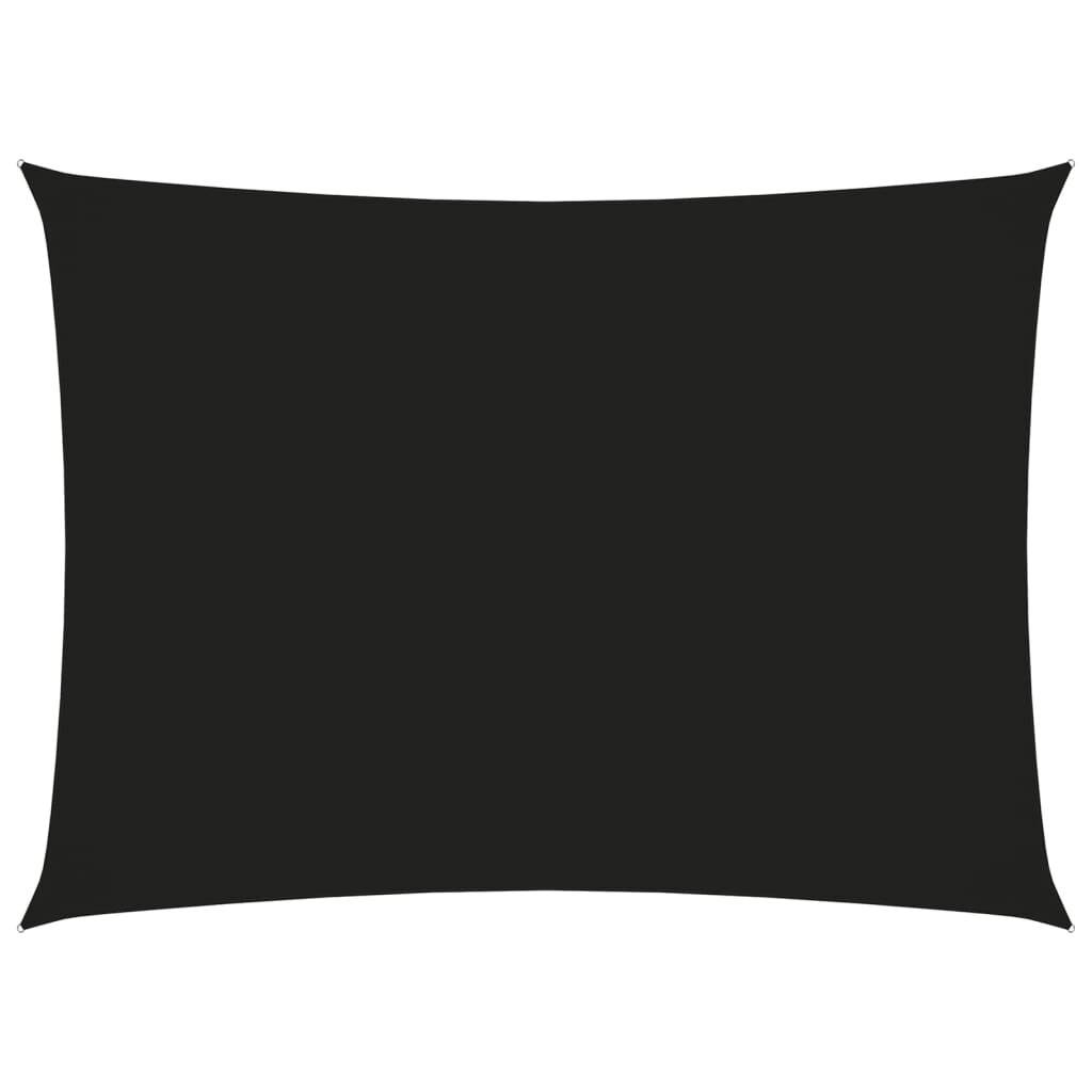 Sonnensegel Oxford-Gewebe Rechteckig 2,5x4 m Schwarz