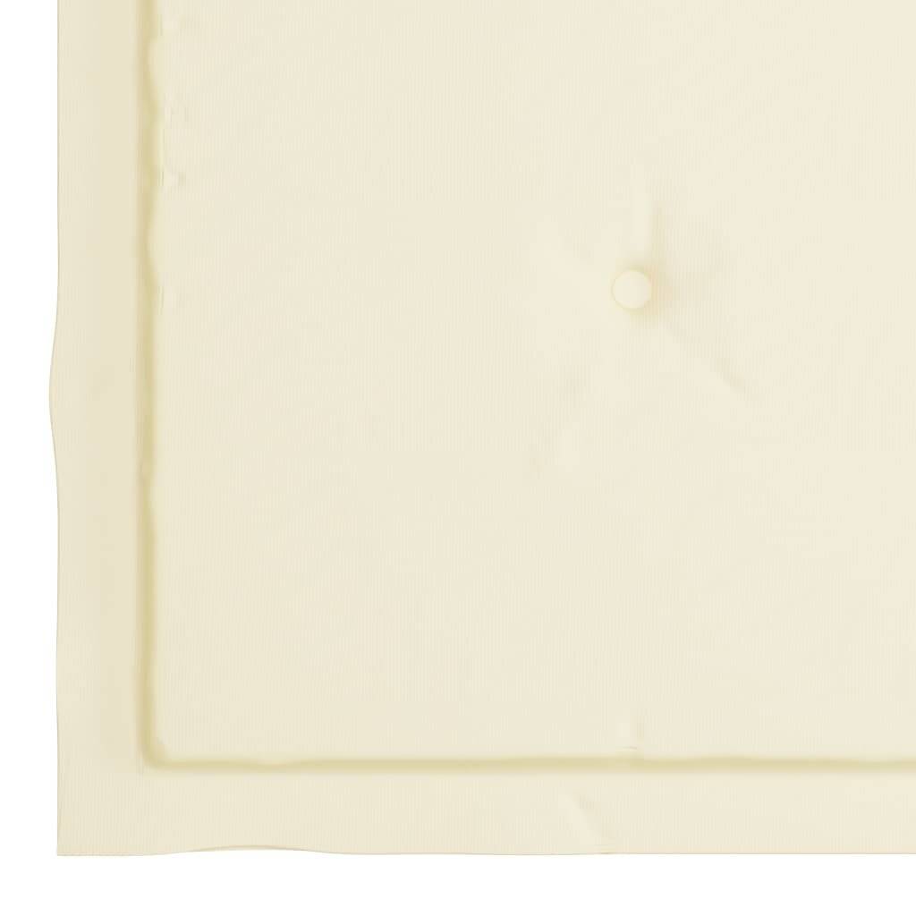 Gartenstuhl-Sitzkissen 6 Stk. Creme 40x40x4 cm Stoff