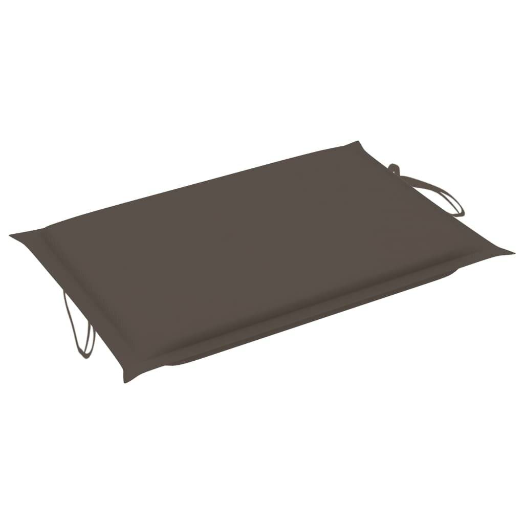 Sonnenliegen-Auflage Taupe 186x58x4 cm