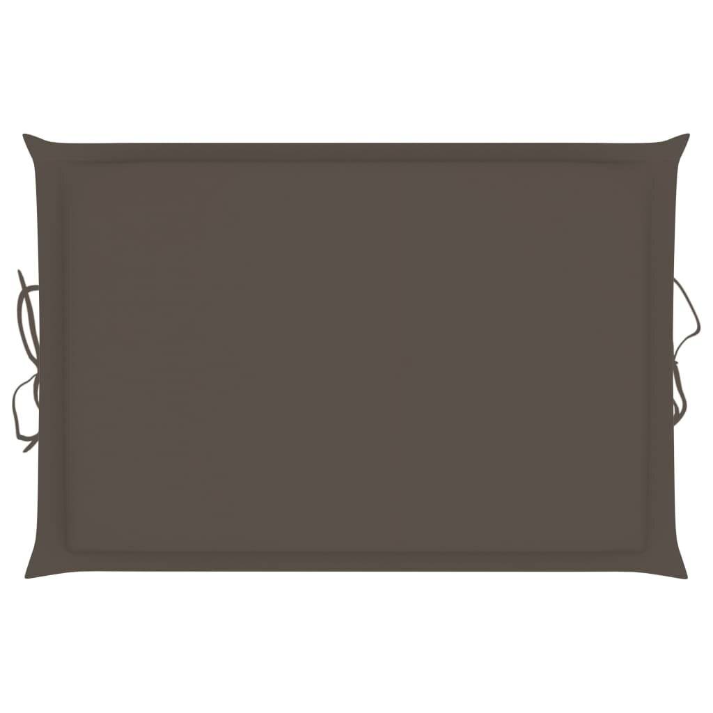 Sonnenliegen-Auflage Taupe 186x58x4 cm