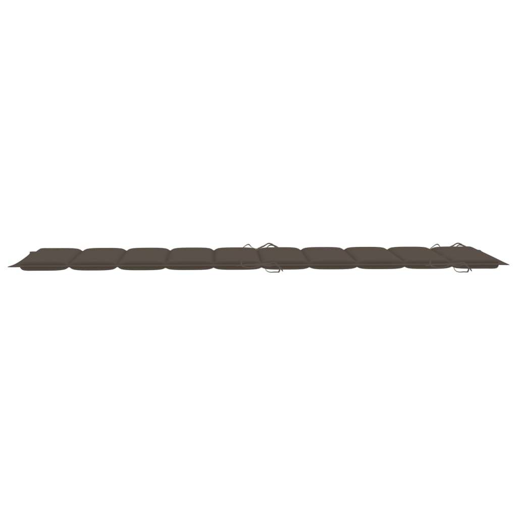 Sonnenliegen-Auflage Taupe 186x58x4 cm