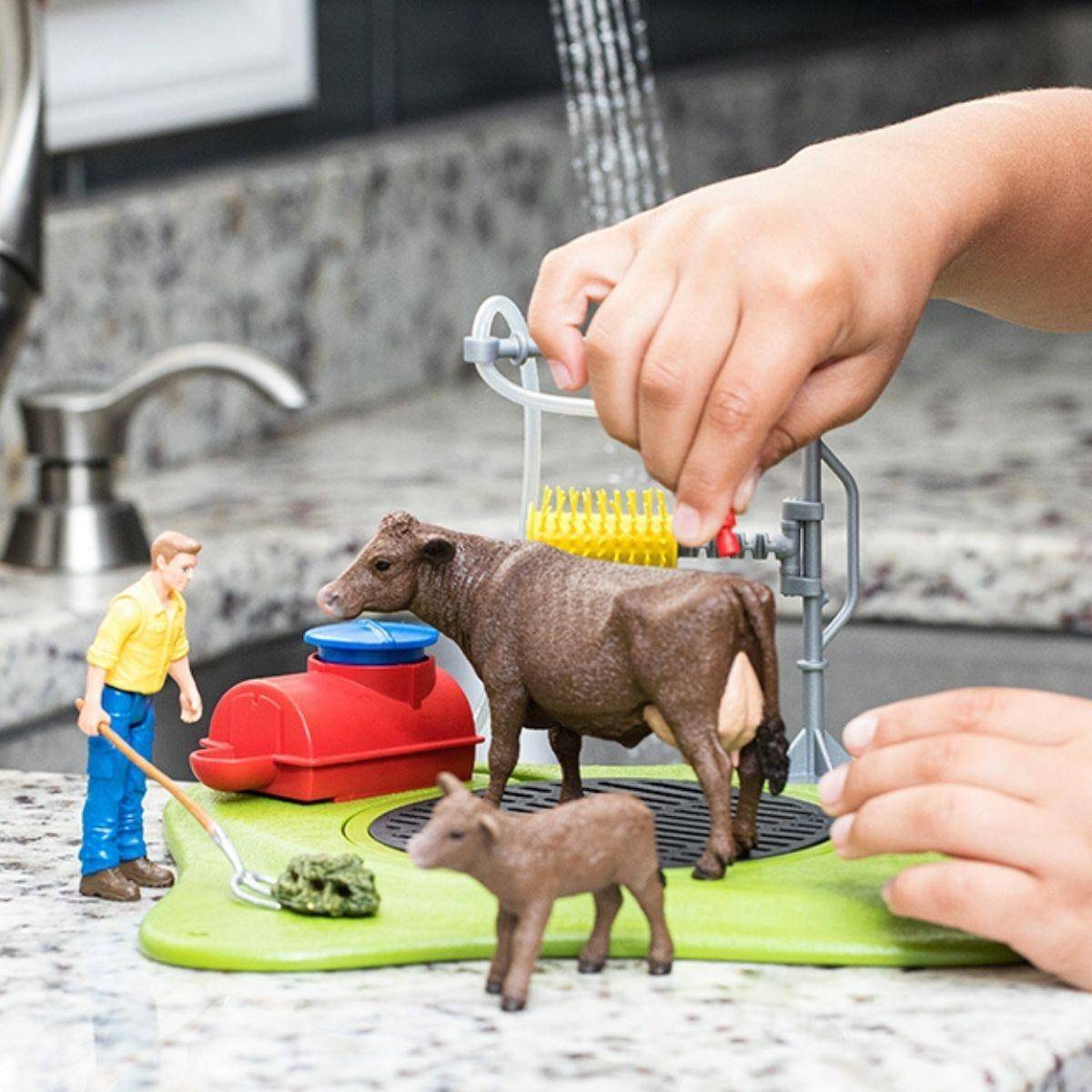 Schleich Farm World - Kuhwaschstation Spielfigur