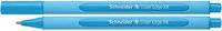 Kugelschreiber Slider Edge, Kappenmodell, XB, hellblau, Schaftf.: cyan-hellblau