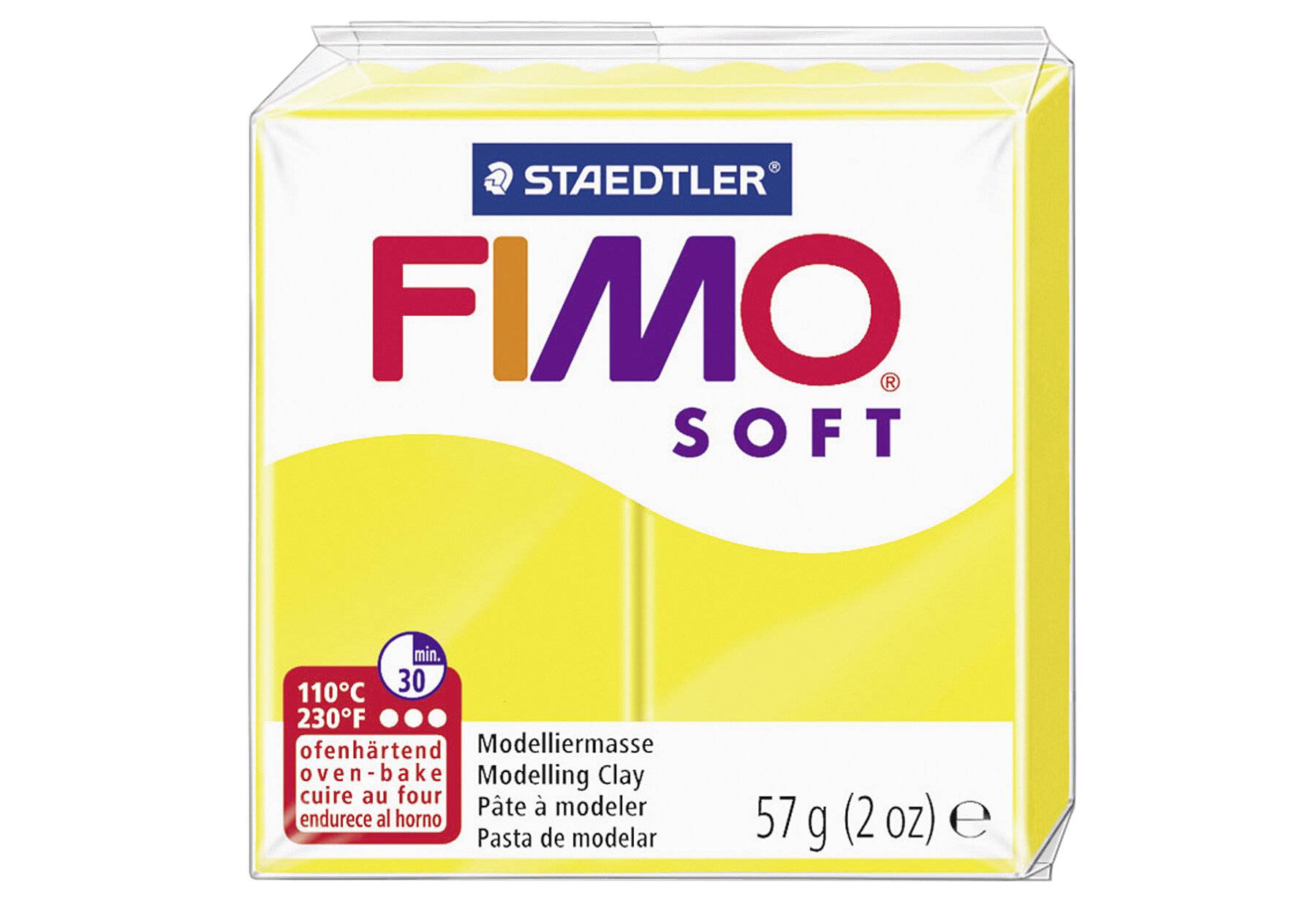 FIMO SOFT Modelliermasse, ofenhärtend, limone, 57 g (339344900)