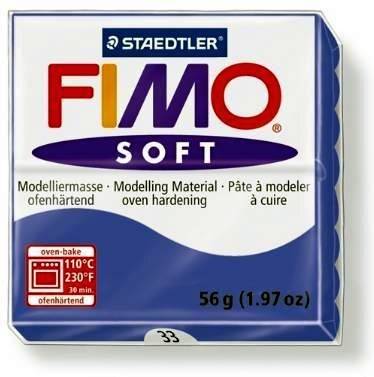 FIMO SOFT Modelliermasse, ofenhärtend, brillantblau, 57 g (339345100)