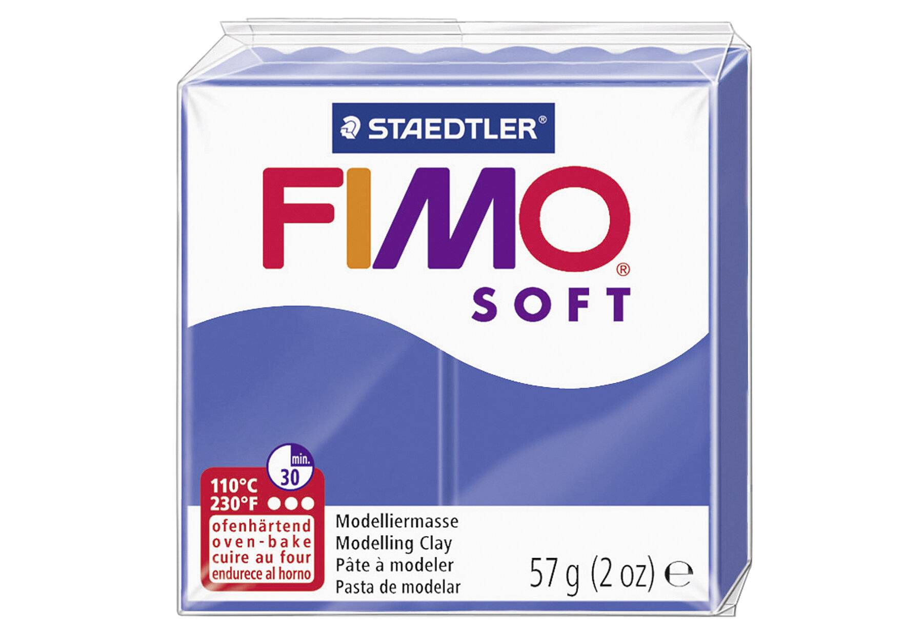FIMO SOFT Modelliermasse, ofenhärtend, brillantblau, 57 g (339345100)