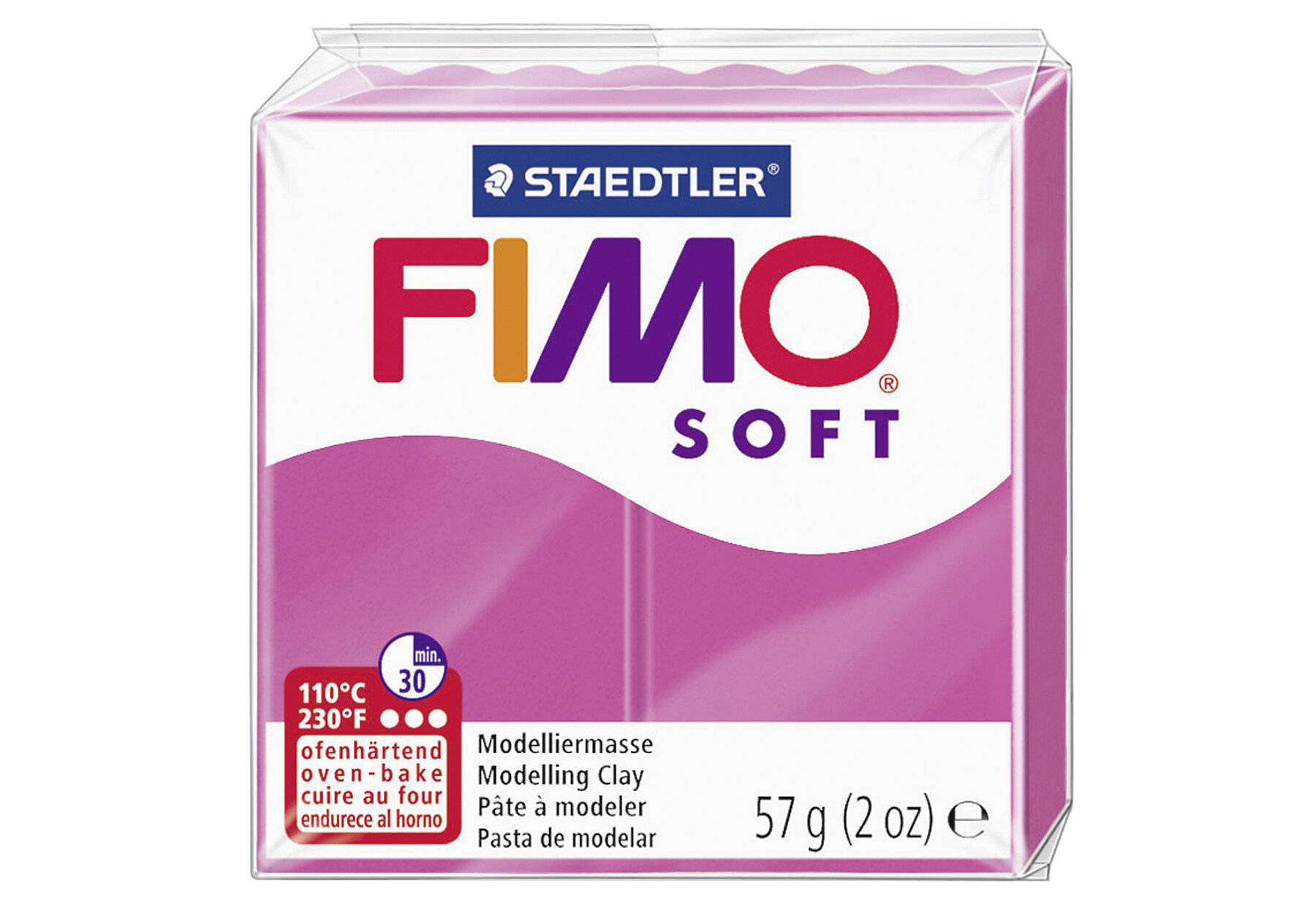 FIMO SOFT Modelliermasse, ofenhärtend, himbeere, 57 g (339518200)