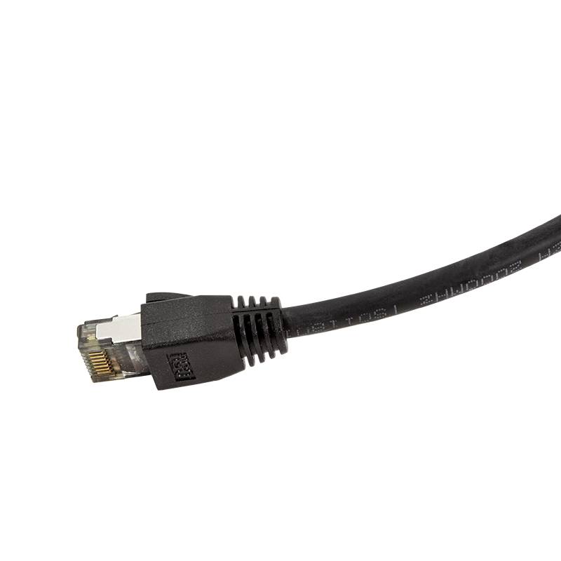 LogiLink CQ8093S RJ45 Netzwerkkabel, Patchkabel CAT 8.1 S/FTP 10.00 m Schwarz Halogenfrei 1 St.