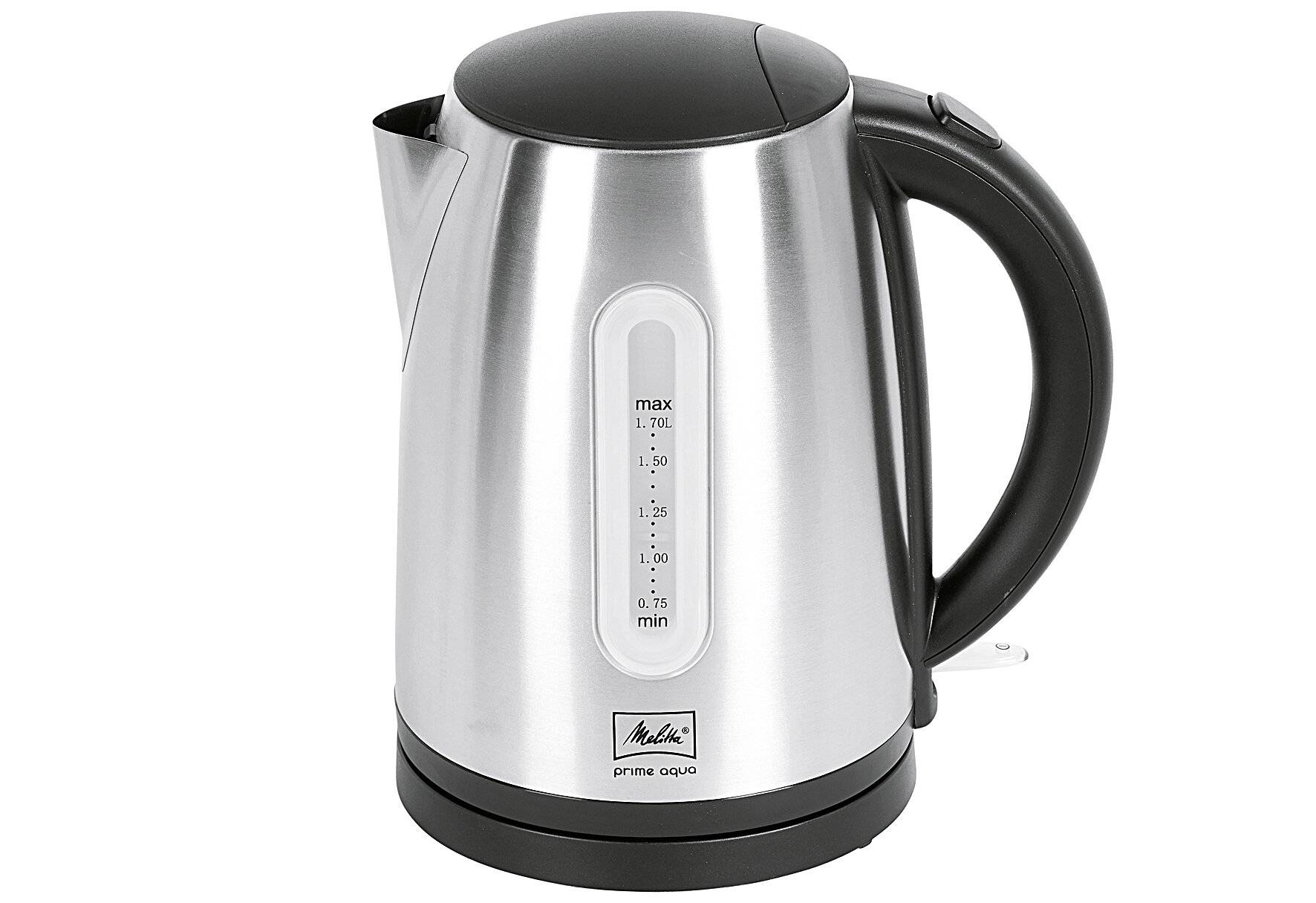 Melitta Prime Aqua Wasserkocher schnurlos, BPA-frei Edelstahl Fassungsvermögen: 1.7 l
