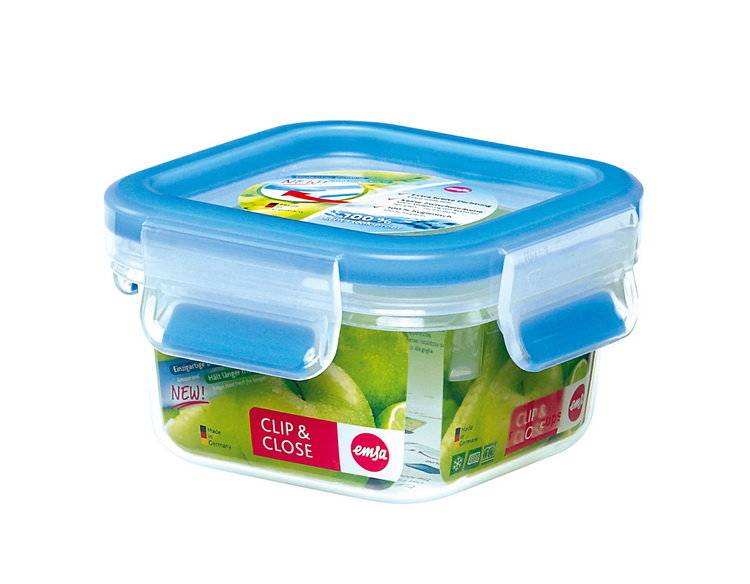 emsa Frischhaltedose CLIP & CLOSE, quadratisch, 0,25 Liter (6460624)