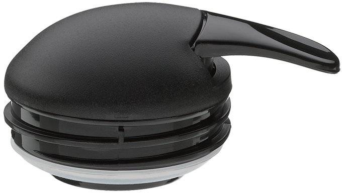alfi Isolierbehälter, Thermoflasche Silber, Schwarz 1 l