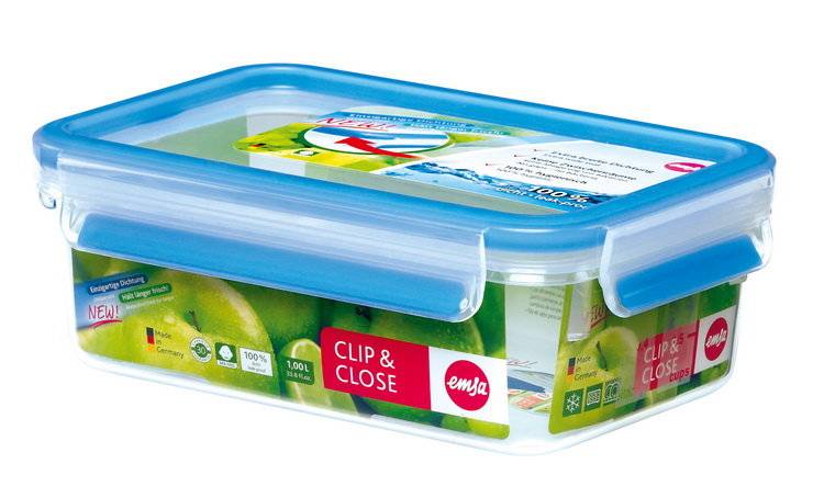 emsa Frischhaltedose CLIP & CLOSE, 1,0 Liter, transparent