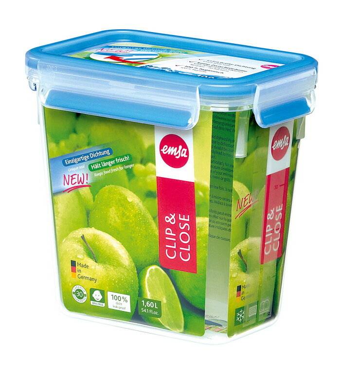 emsa Frischhaltedose CLIP & CLOSE, 1,50 Liter, transparent