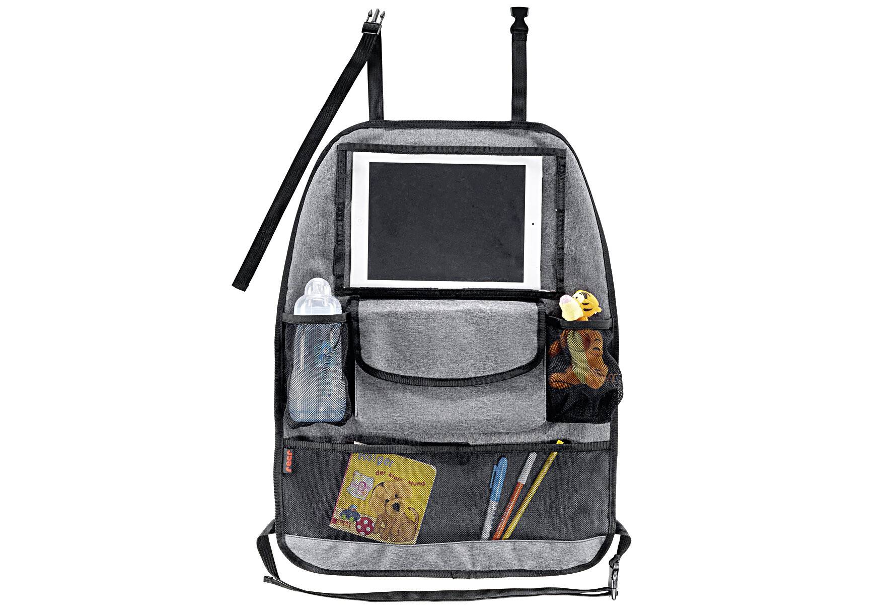 reer Autorücksitz-Organizer TravelKid Entertain, mit Tablet-Fach, schmutzabweisend, viele