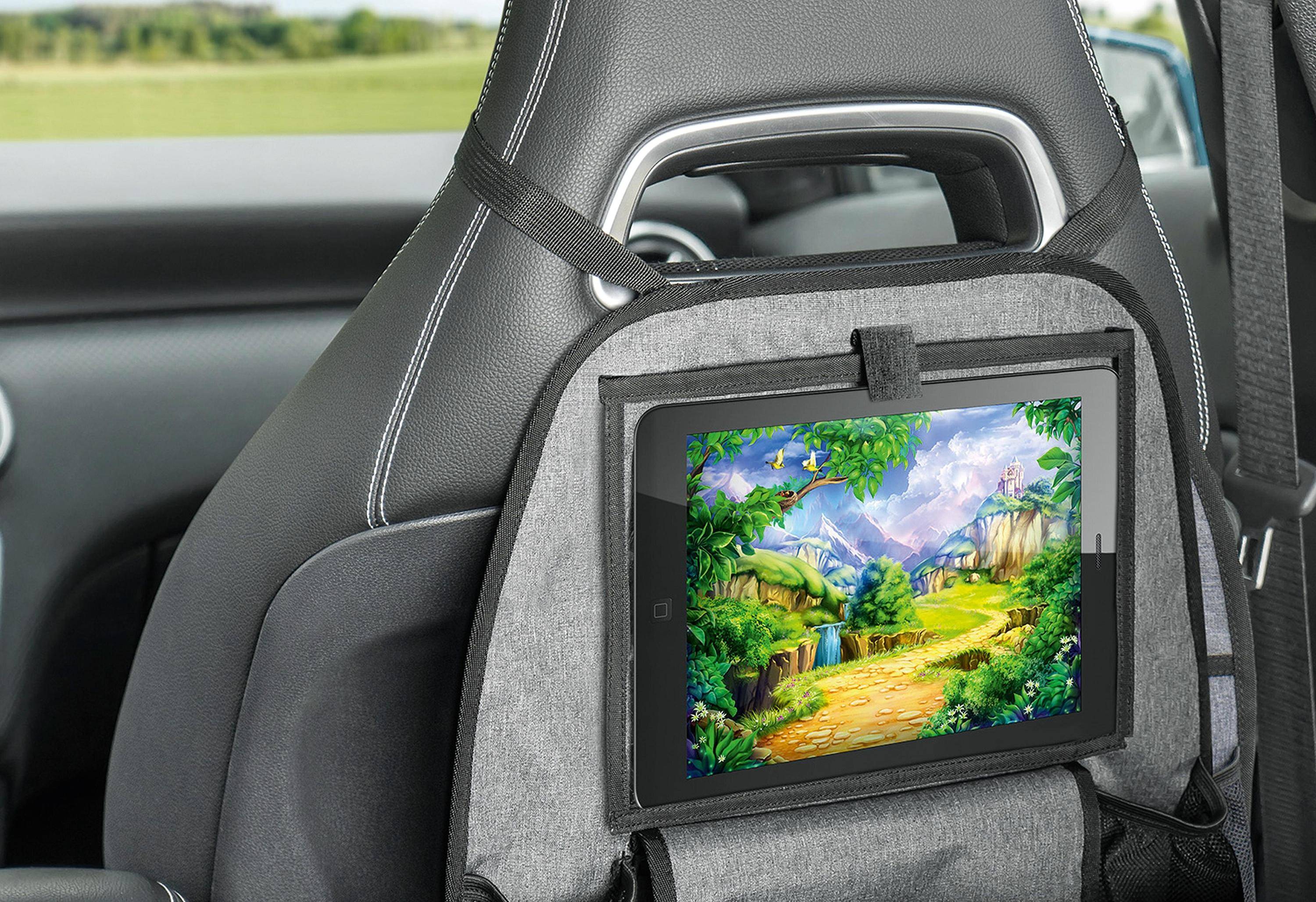 reer Autorücksitz-Organizer TravelKid Entertain, mit Tablet-Fach, schmutzabweisend, viele