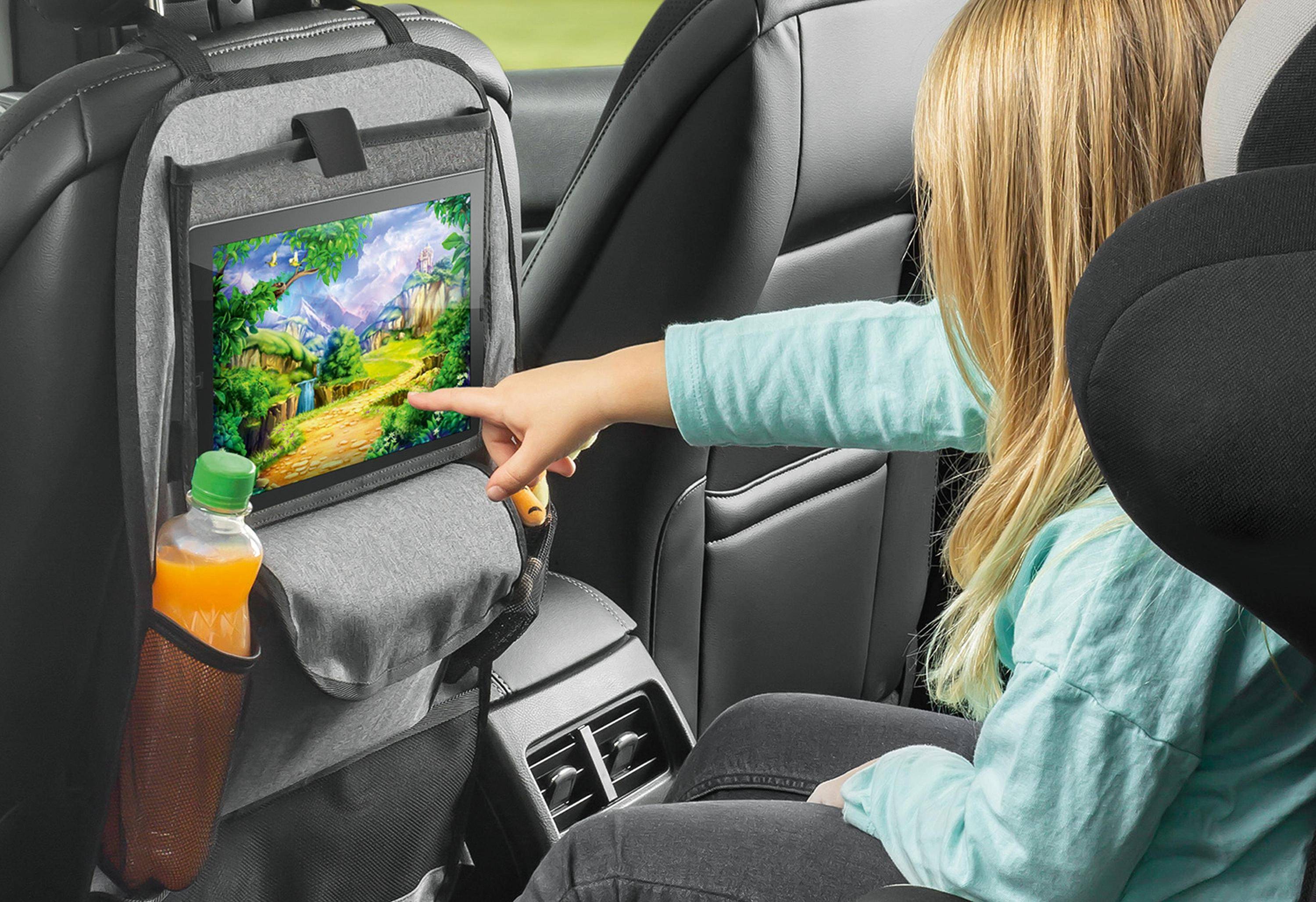 reer Autorücksitz-Organizer TravelKid Entertain, mit Tablet-Fach, schmutzabweisend, viele