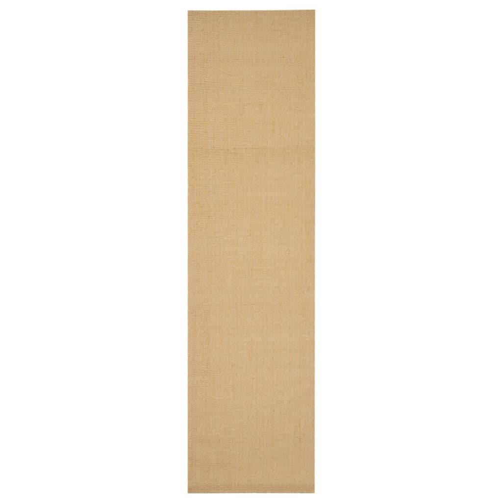 vidaXL Teppich Natur Sisal 66x250 cm